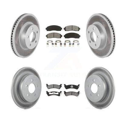 [Avant + Arrière] Kit de disque (revêtu) et plaquette (semi-métallique) de frein pour Ford Explorer Sport Trac 4WD KGS-100611
