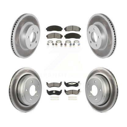 [Avant + Arrière] Kit de disque (revêtu) et plaquette (semi-métallique) de frein pour Ford Ranger Mazda B4000 KGS-100612