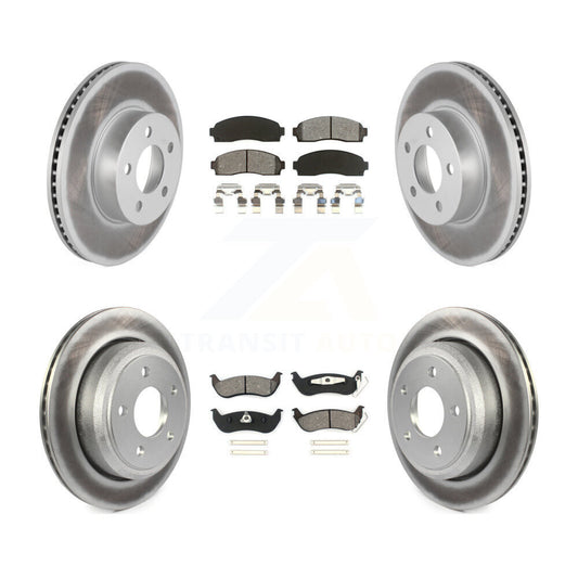 [Avant + Arrière] Kit de disque (revêtu) et plaquette (semi-métallique) de frein pour Ford Ranger Mazda B4000 KGS-100612