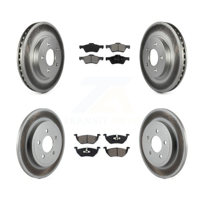 [Avant + Arrière] Kit de disque (revêtu) et plaquette (semi-métallique) de frein pour Ford Escape Mercury Mariner Mazda Tribute KGS-100620