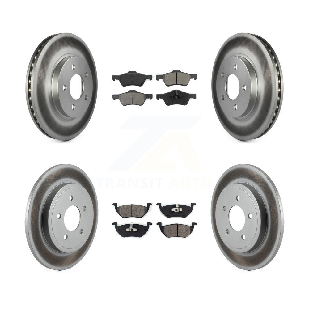 [Avant + Arrière] Kit de disque (revêtu) et plaquette (semi-métallique) de frein pour Ford Escape Mercury Mariner KGS-100621