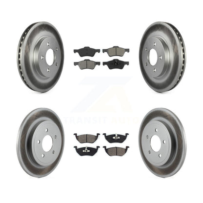 [Avant + Arrière] Kit de disque (revêtu) et plaquette (semi-métallique) de frein pour Ford Escape Mercury Mariner KGS-100621