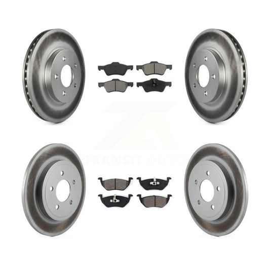 [Avant + Arrière] Kit de disque (revêtu) et plaquette (semi-métallique) de frein pour Ford Escape Mercury Mariner KGS-100621