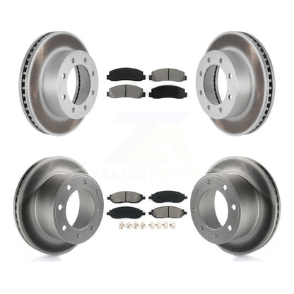 [Avant + Arrière] Kit de disque (revêtu) et plaquette (semi-métallique) de frein pour Ford F-250 Super Duty F-350 KGS-100622
