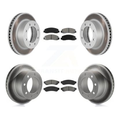 [Avant + Arrière] Kit de disque (revêtu) et plaquette (semi-métallique) de frein pour 2008-2009 Ford F-250 Super Duty 4WD KGS-100623