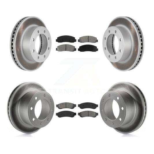 [Avant + Arrière] Kit de disque (revêtu) et plaquette (semi-métallique) de frein pour 2008-2009 Ford F-250 Super Duty 4WD KGS-100623