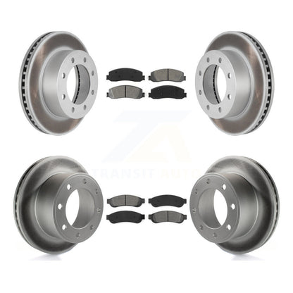[Avant + Arrière] Kit de disque (revêtu) et plaquette (semi-métallique) de frein pour Ford F-250 Super Duty F-350 4WD KGS-100625