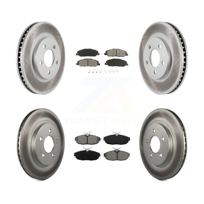 [Avant + Arrière] Kit de disque (revêtu) et plaquette (semi-métallique) de frein pour 2005-2010 Ford Mustang Base KGS-100631