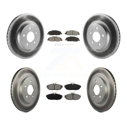 [Avant + Arrière] Kit de disque (revêtu) et plaquette (semi-métallique) de frein pour Ford Mustang KGS-100632