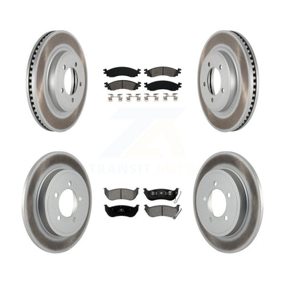 [Avant + Arrière] Kit de disque (revêtu) et plaquette (semi-métallique) de frein pour Ford Explorer Sport Trac Mercury Mountaineer KGS-100635