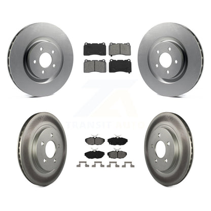 [Avant + Arrière] Kit de disque (revêtu) et plaquette (semi-métallique) de frein pour Ford Mustang KGS-100637