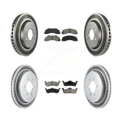 [Avant + Arrière] Kit de disque (revêtu) et plaquette (semi-métallique) de frein pour 2010-2017 Ford Expedition Lincoln Navigator KGS-100640
