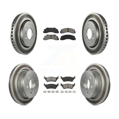 [Avant + Arrière] Kit de disque (revêtu) et plaquette (semi-métallique) de frein pour Ford F-150 KGS-100641