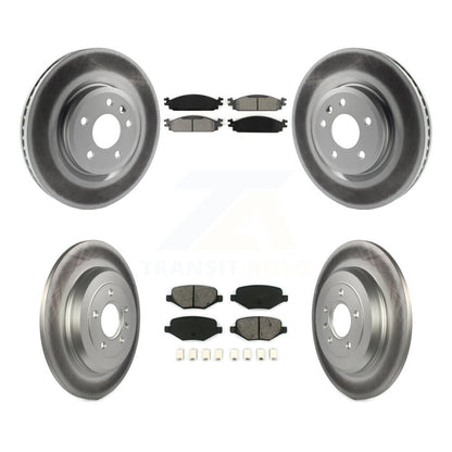 [Avant + Arrière] Kit de disque (revêtu) et plaquette (semi-métallique) de frein pour 2009-2010 Lincoln MKS KGS-100649