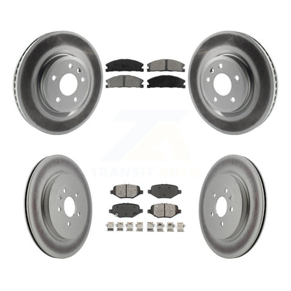 [Avant + Arrière] Kit de disque (revêtu) et plaquette (semi-métallique) de frein pour 2013 Ford Explorer Sport avec Heavy Duty Brakes KGS-100652