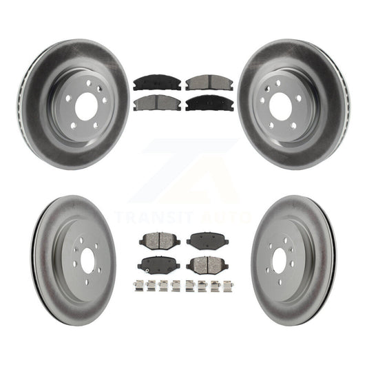 [Avant + Arrière] Kit de disque (revêtu) et plaquette (semi-métallique) de frein pour 2013 Ford Explorer Sport avec Heavy Duty Brakes KGS-100652