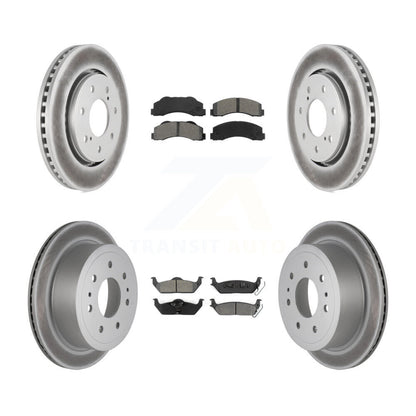 [Avant + Arrière] Kit de disque (revêtu) et plaquette (semi-métallique) de frein pour 2010-2011 Ford F-150 avec 7 Lug Wheels KGS-100653