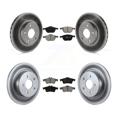 [Avant + Arrière] Kit de disque (revêtu) et plaquette (semi-métallique) de frein pour Ford C-Max KGS-100657