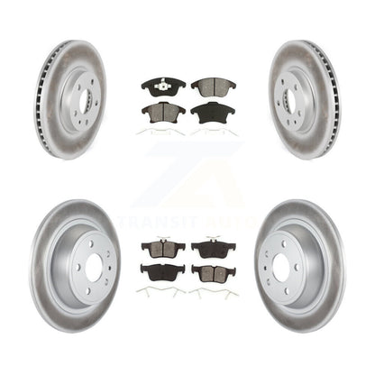 [Avant + Arrière] Kit de disque (revêtu) et plaquette (semi-métallique) de frein pour Ford Fusion Lincoln MKZ KGS-100661