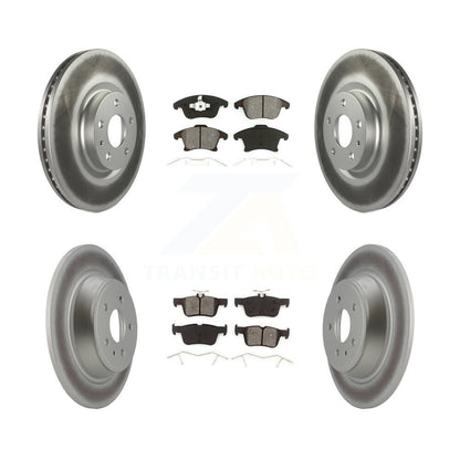 [Avant + Arrière] Kit de disque (revêtu) et plaquette (semi-métallique) de frein pour Ford Fusion Lincoln MKZ KGS-100662