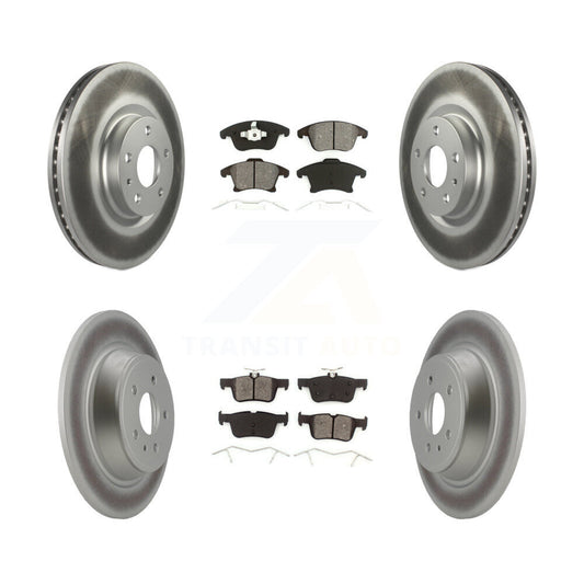 [Avant + Arrière] Kit de disque (revêtu) et plaquette (semi-métallique) de frein pour Ford Fusion Lincoln MKZ KGS-100662