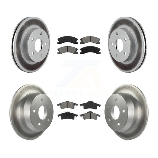 [Avant + Arrière] Kit de disque (revêtu) et plaquette (semi-métallique) de frein pour Jeep Grand Cherokee KGS-100672