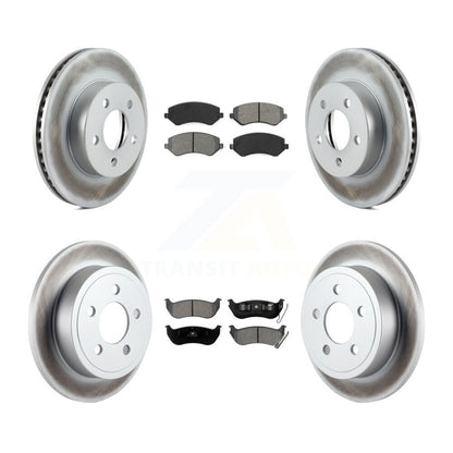 [Avant + Arrière] Kit de disque (revêtu) et plaquette (semi-métallique) de frein pour 2003-2007 Jeep Liberty KGS-100679
