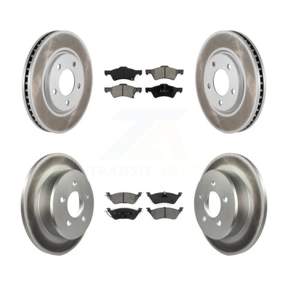 [Avant + Arrière] Kit de disque (revêtu) et plaquette (semi-métallique) de frein pour Dodge Grand Caravan Chrysler Town & Country Voyager KGS-100683