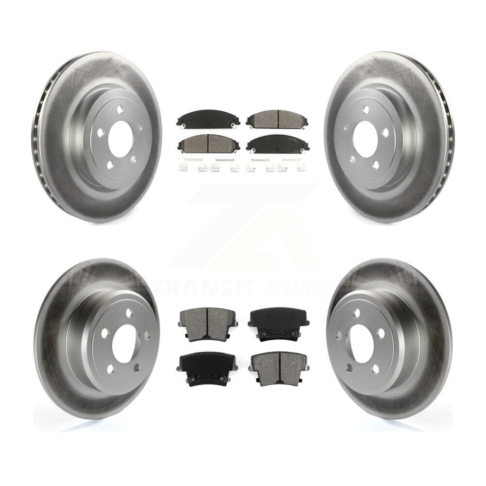 [Avant + Arrière] Kit de disque (revêtu) et plaquette (semi-métallique) de frein pour 2005-2006 Chrysler 300 AWD avec 3.5L KGS-100692