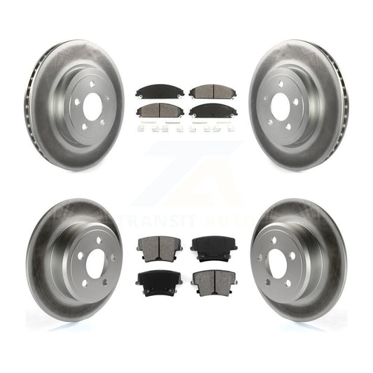 [Avant + Arrière] Kit de disque (revêtu) et plaquette (semi-métallique) de frein pour 2005-2006 Chrysler 300 AWD avec 3.5L KGS-100692