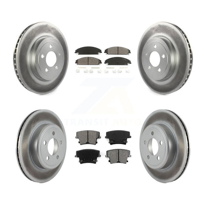 [Avant + Arrière] Kit de disque (revêtu) et plaquette (semi-métallique) de frein pour Dodge Charger Chrysler 300 Challenger Magnum KGS-100693