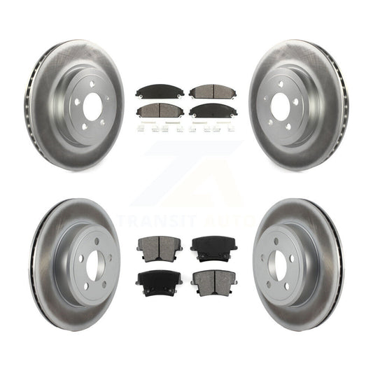 [Avant + Arrière] Kit de disque (revêtu) et plaquette (semi-métallique) de frein pour Dodge Charger Chrysler 300 Challenger Magnum KGS-100693