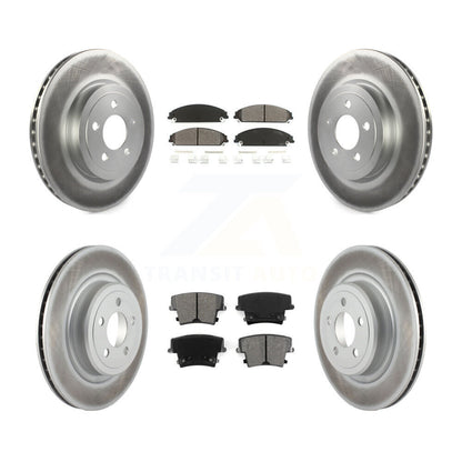 [Avant + Arrière] Kit de disque (revêtu) et plaquette (semi-métallique) de frein pour Dodge Charger avec Police Package KGS-100694