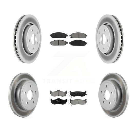 [Avant + Arrière] Kit de disque (revêtu) et plaquette (semi-métallique) de frein pour Jeep Grand Cherokee Commander KGS-100695