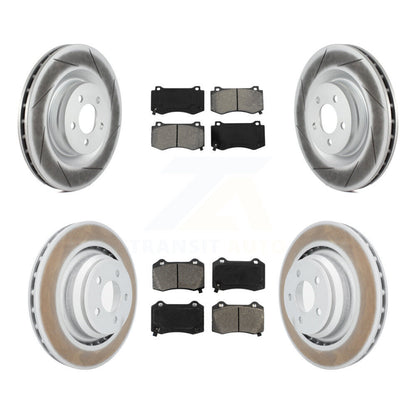 [Avant + Arrière] Kit de disque (revêtu) et plaquette (semi-métallique) de frein pour Dodge Charger Chrysler 300 Challenger Magnum KGS-100696