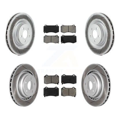 [Avant + Arrière] Kit de disque (revêtu) et plaquette (semi-métallique) de frein pour Dodge Charger Chrysler 300 Challenger Magnum KGS-100698
