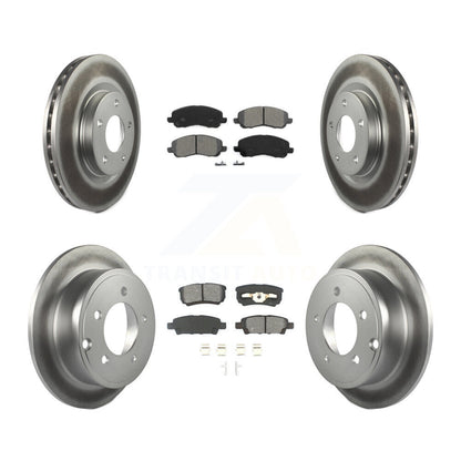 [Avant + Arrière] Kit de disque (revêtu) et plaquette (semi-métallique) de frein pour Jeep Patriot Dodge Compass Caliber Chrysler Avenger Sebring 200 KGS-100702
