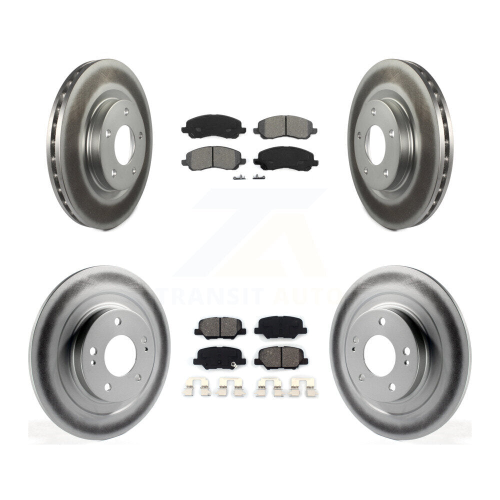 [Avant + Arrière] Kit de disque (revêtu) et plaquette (semi-métallique) de frein pour Mitsubishi Outlander Sport RVR KGS-100706