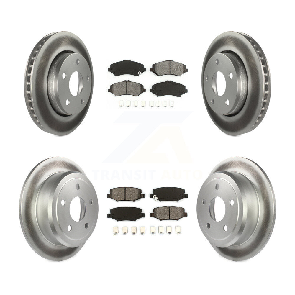 [Avant + Arrière] Kit de disque (revêtu) et plaquette (semi-métallique) de frein pour Jeep Wrangler JK KGS-100707