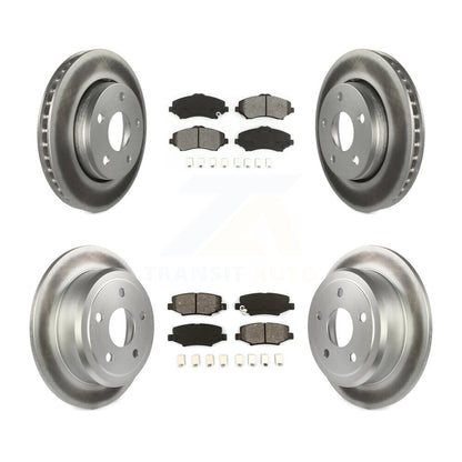 [Avant + Arrière] Kit de disque (revêtu) et plaquette (semi-métallique) de frein pour Jeep Wrangler JK KGS-100707