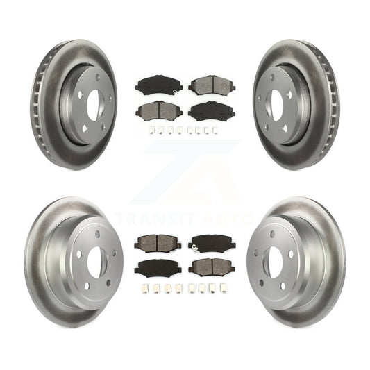 [Avant + Arrière] Kit de disque (revêtu) et plaquette (semi-métallique) de frein pour Jeep Wrangler JK KGS-100707