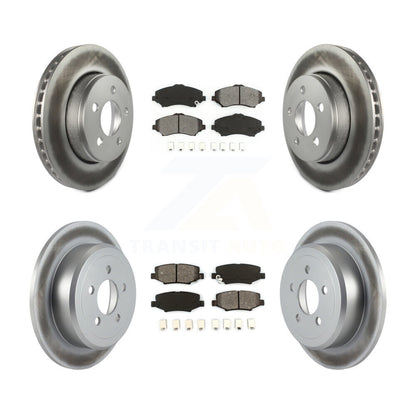 [Avant + Arrière] Kit de disque (revêtu) et plaquette (semi-métallique) de frein pour Jeep Liberty Dodge Nitro KGS-100708