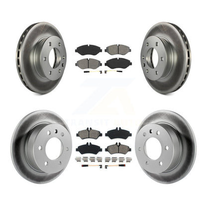 [Avant + Arrière] Kit de disque (revêtu) et plaquette (semi-métallique) de frein pour Sprinter 2500 Mercedes-Benz Freightliner Dodge KGS-100709