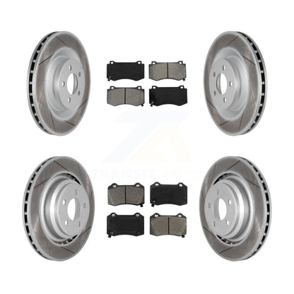 [Avant + Arrière] Kit de disque (revêtu) et plaquette (semi-métallique) de frein pour Dodge Charger Chrysler 300 Challenger Magnum KGS-100713