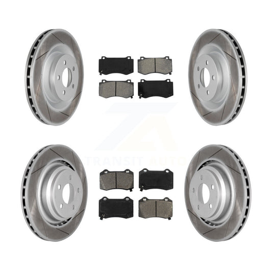 [Avant + Arrière] Kit de disque (revêtu) et plaquette (semi-métallique) de frein pour Dodge Charger Chrysler 300 Challenger Magnum KGS-100713