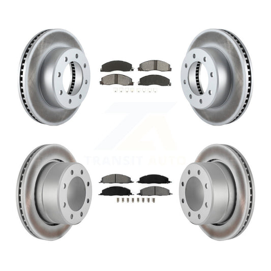 [Avant + Arrière] Kit de disque (revêtu) et plaquette (semi-métallique) de frein pour Ram 2500 3500 1500 Dodge KGS-100715