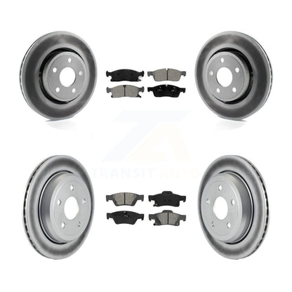 [Avant + Arrière] Kit de disque (revêtu) et plaquette (semi-métallique) de frein pour Dodge Durango Jeep Grand Cherokee WK KGS-100718
