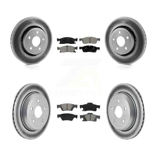 [Avant + Arrière] Kit de disque (revêtu) et plaquette (semi-métallique) de frein pour Dodge Durango Jeep Grand Cherokee WK KGS-100718