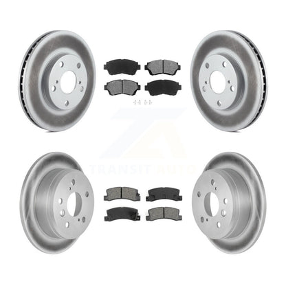 [Avant + Arrière] Kit de disque (revêtu) et plaquette (semi-métallique) de frein pour Toyota Camry KGS-100725