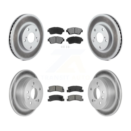 [Avant + Arrière] Kit de disque (revêtu) et plaquette (semi-métallique) de frein pour Toyota Camry KGS-100725